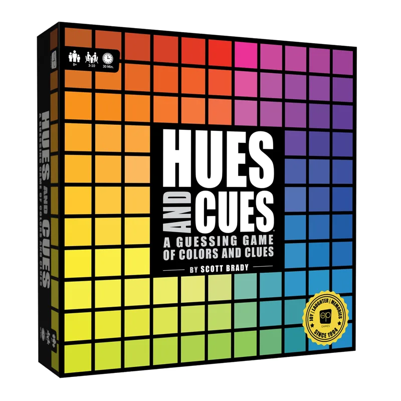 HUES and CUES Color Guessing Board Game