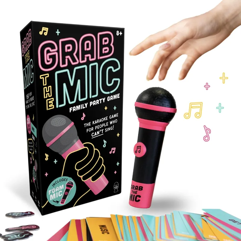 Lucky Egg Karaoke Board Game with Foam Mic