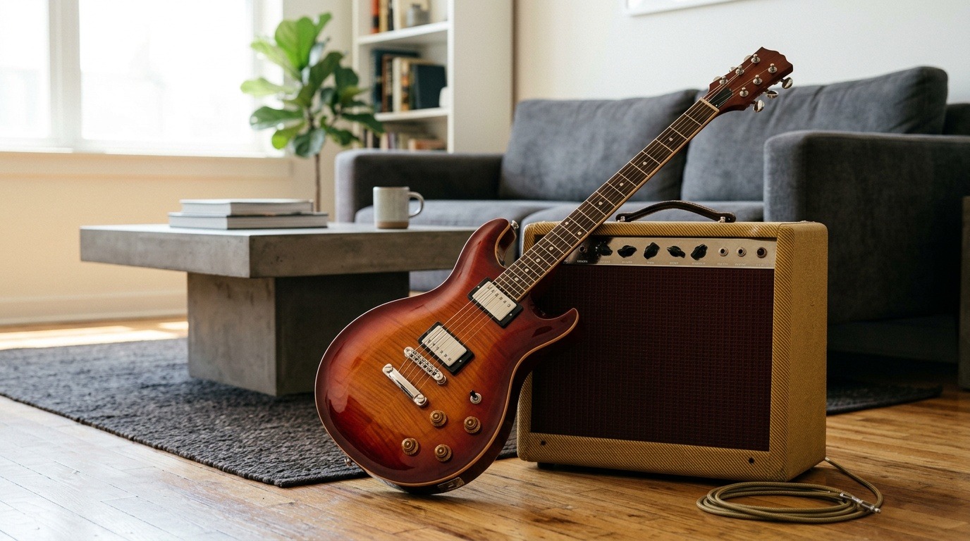 Electric guitars and practice gear from our beginner guitar guide