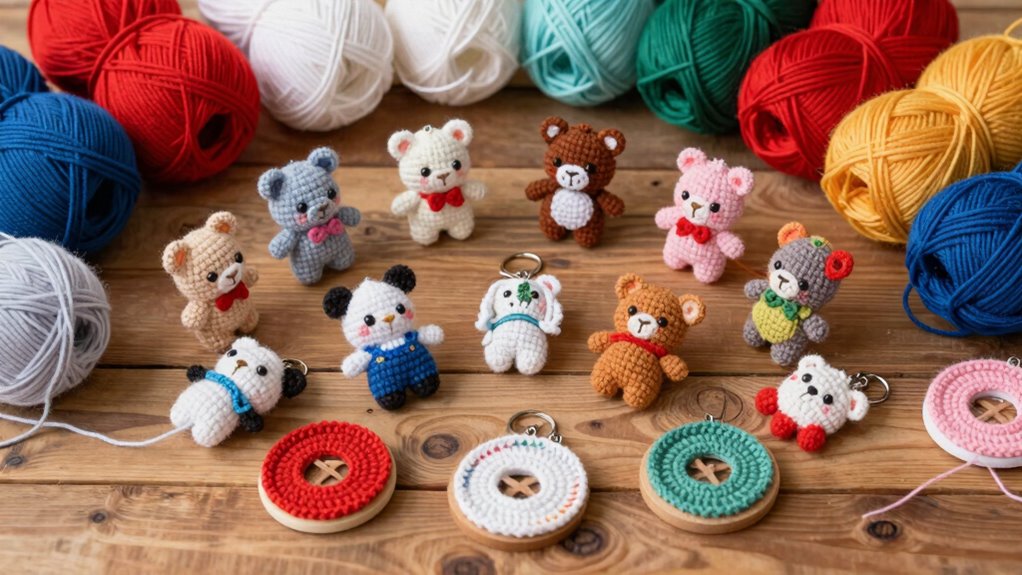 clear labeled compartmentalized crochet storage
