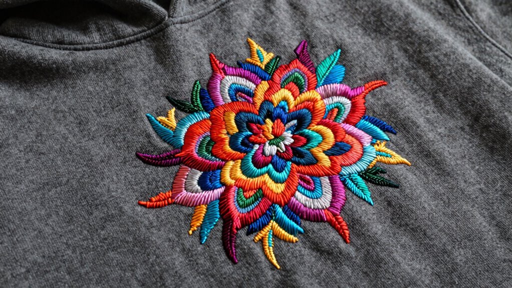 subtle bold micro embroidery contrasts