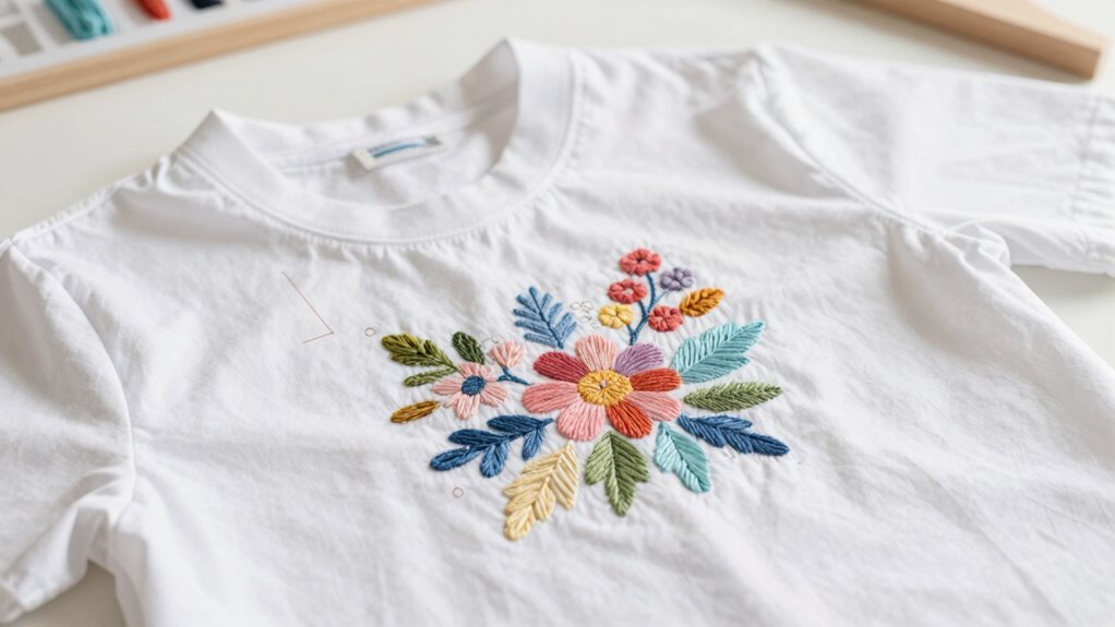 center front and left chest embroidery placement guidelines
