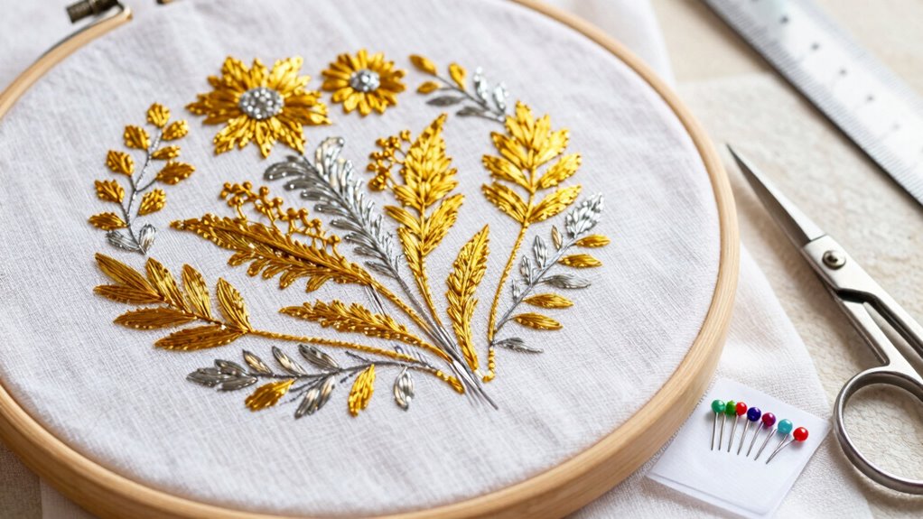 transferring patterns ensures precise embroidery